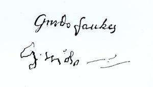 Signature de Guy Fawkes (1570-1606)